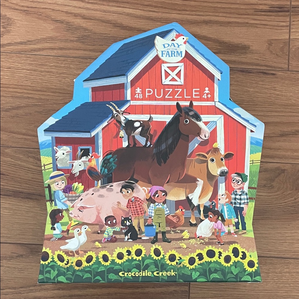 Brand New - Not Opened - Crocodile Creek Farm Adventure Puzzle - 48 pieces